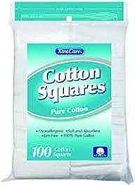 XtraCare Cotton Squares - Lint Free 100pk