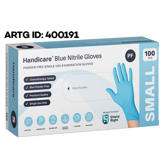 handicare_nitrile_glove_small_blue